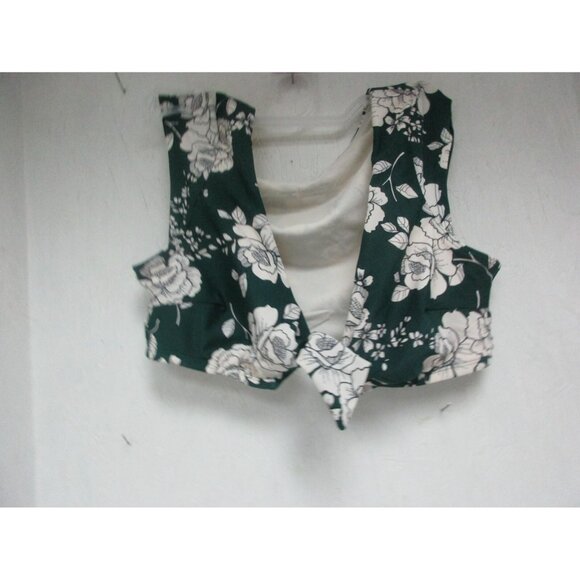 Adore Me Women's  Swim  Top Outline Roses Print Size Medium NWOT - Picture 1 of 2